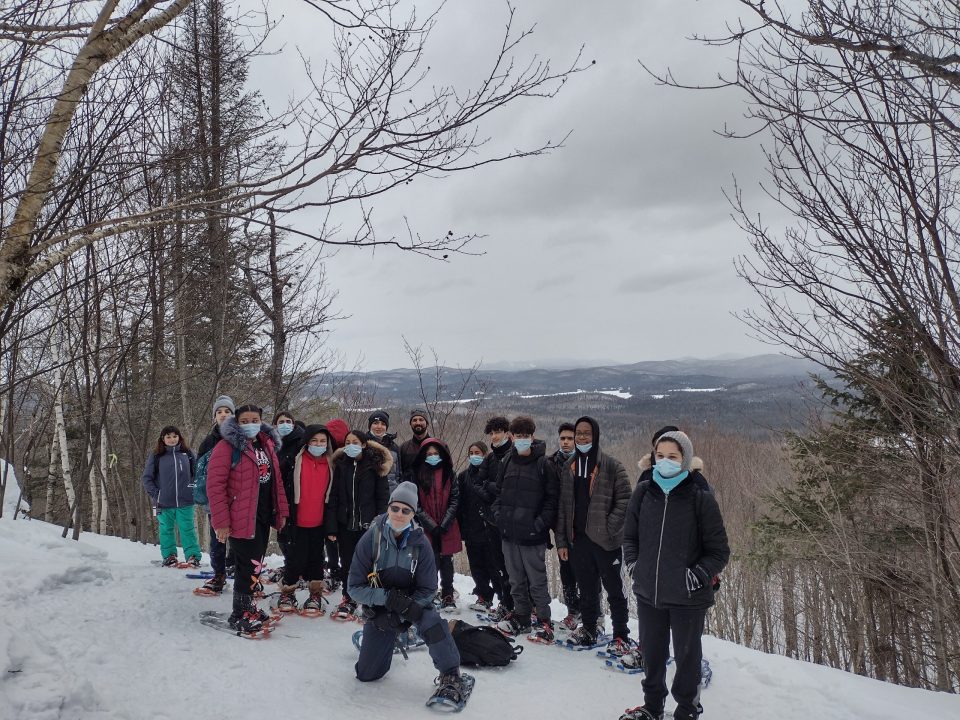 Comme récompense, les élèves ont pu voir le mont Tremblant et le lac Brûlé.