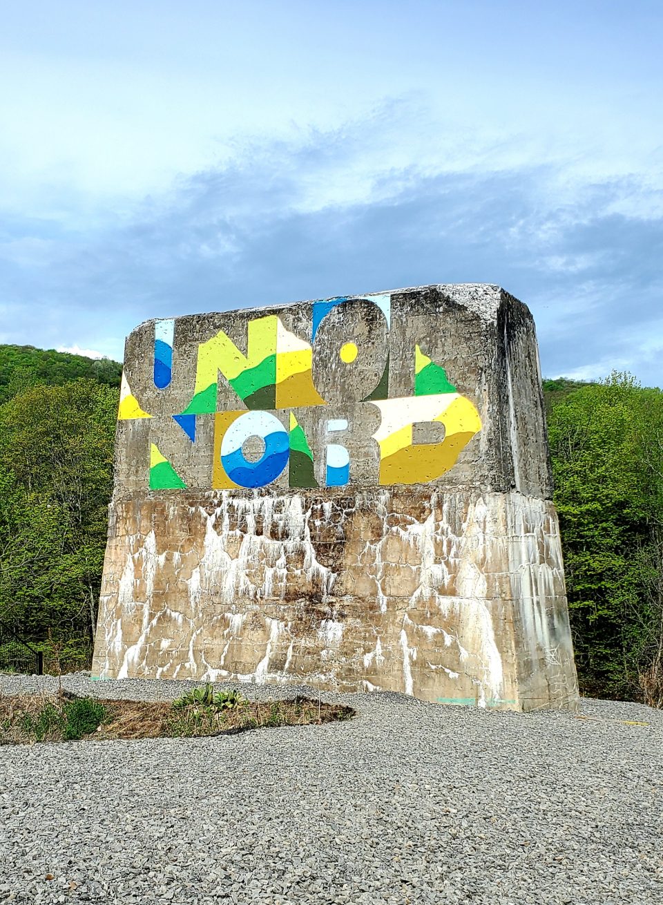 La murale réalisée à Prévost la semaine dernière dans le cadre du lancement de la plateforme Makadam.art.